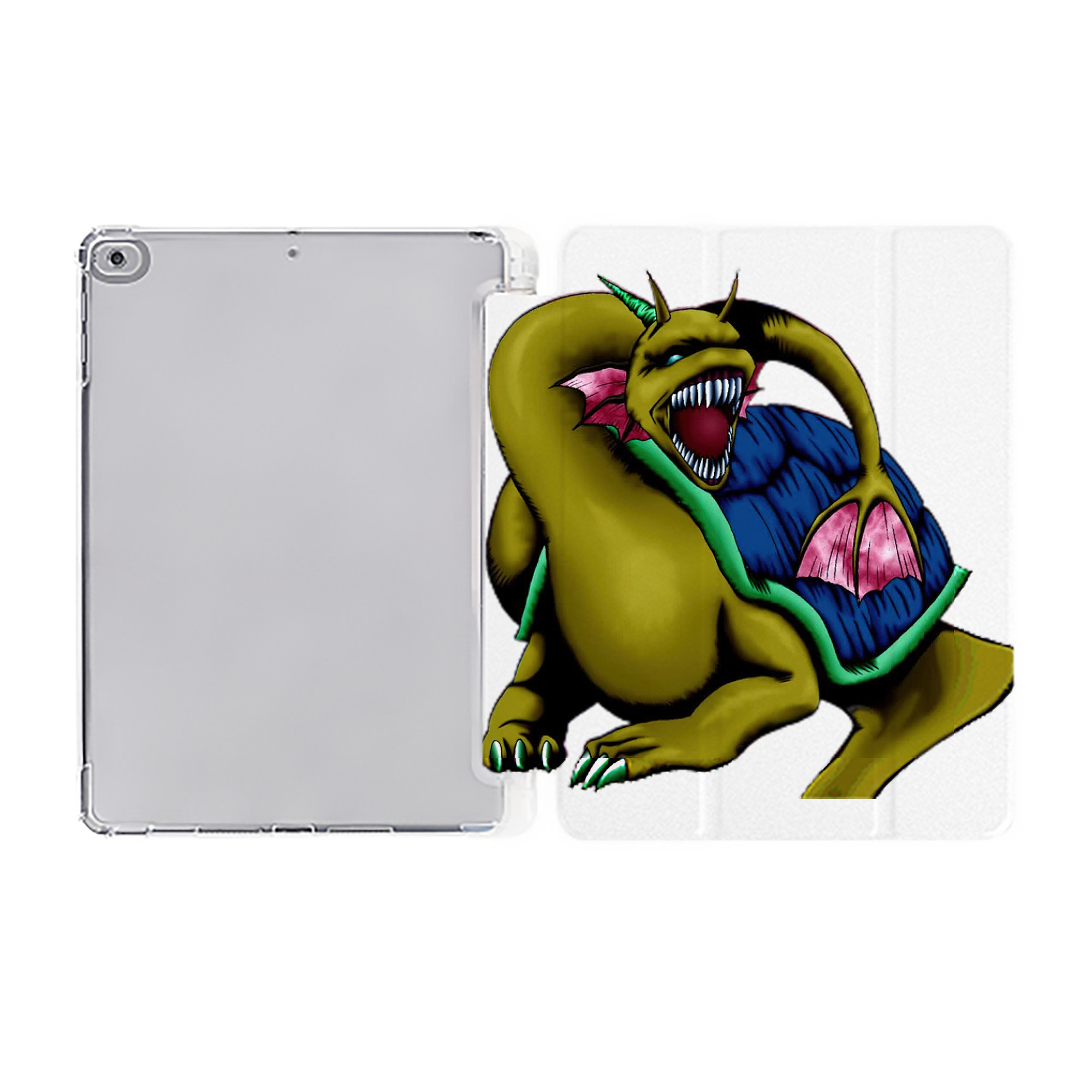 （画像用） 遊☆戯☆王 Yu-Gi-Oh! IPad ケース ペン収納付き 三つ折りスタンド PUレザー×シリコン 対応機種9.5/10.5/10.9インチ